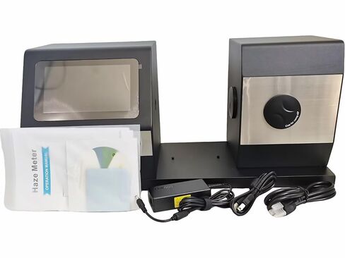 Lab Light Transmission Tester Meter Digital Hazemeter with 1000 Samples Data Storage Caliber 20mm for Glass Screen Processing Packaging Industry Double Standard ISO&ASTM in Saudi Arabia