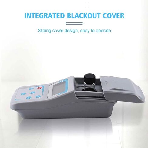 مقياس تعكر المياه الرقمي، كاشف التعكر المحمول، مجموعة أدوات قياس التعكر مع شاشة رقمية بإضاءة خلفية وحقيبة تخزين، نطاق قياس 0-1000NTU ومعايرة 2 إلى 7 نقاط، للمختبر والنبات in Kuwait