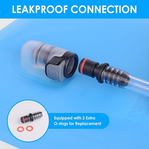 المثانة المرطبة من UTOBEST، 1.5 لتر من مادة TPU خالية من مادة BPA، فتحة واسعة، مانعة للتسرب، خزان مياه للمشي لمسافات طويلة على ظهره وركوب الدراجات والتخييم والجري in Kuwait