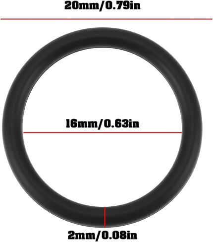 10Pcs Mower Seal O-Ring 670D2016 M88478 20x16x2mm Compatible with Kawasaki FA FB FC FE FH Series Engines in Saudi Arabia