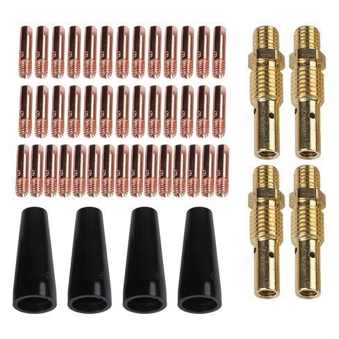 Welding Accessory Collection 48Pcs Including Essential Gas Diffusers and Contact Tips in Saudi Arabia
