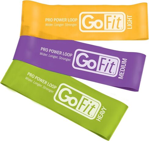 GoFit Latex Power Flat Band Kit for Resistance Band Training, Stretch Resistance Band, Mobility Band in Saudi Arabia