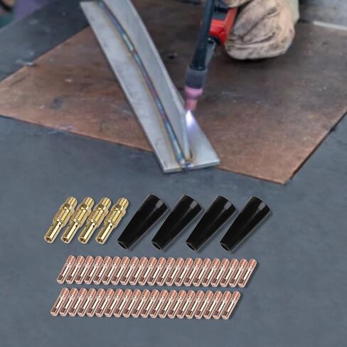 Welding Accessory Collection 48Pcs Including Essential Gas Diffusers and Contact Tips in Saudi Arabia