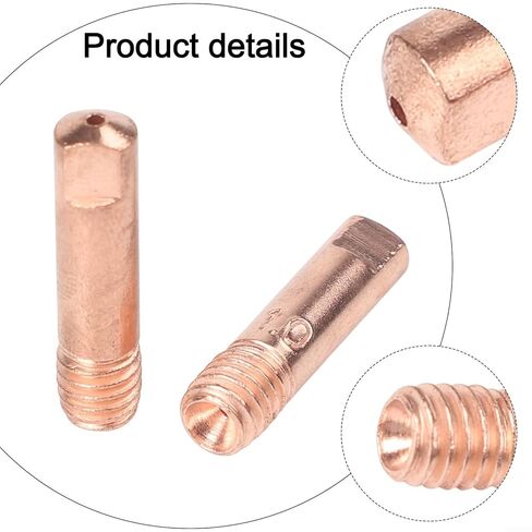 24PCS MIG Welding Accessory Set with 20 Power Nozzles 0.6/0.8/0.9/1.0/1.2 mm Contact Tips for AK15 MB-15 Torches in Saudi Arabia