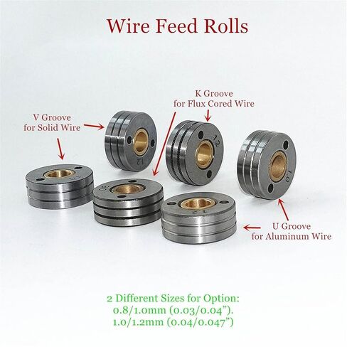 Welding Machine Feeder Roll V U K Knurl Groove for 0.8 1 2mm Steel Aluminum Flux Cord Wire Feeding tig Welding Accessories in Saudi Arabia