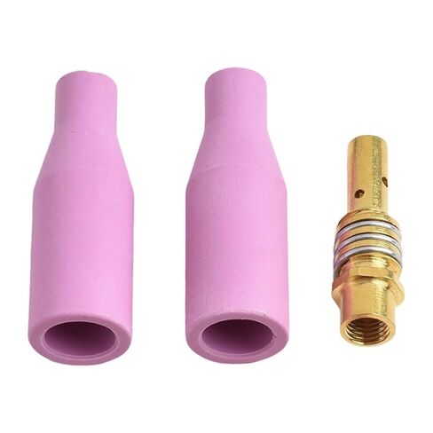 10 Pcs Welding Accessories Kit for 15AK MB-15 Burners 0.9mm Contact Tips Conical Gas Nozzle Ceramic Nozzles Diffuser Insulator in Saudi Arabia