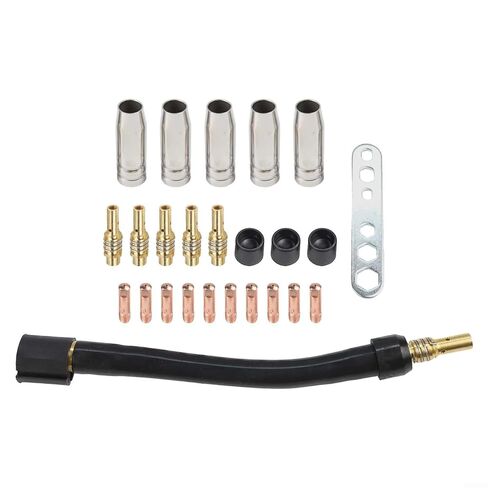 25PCS Complete Welding Accessory Set for 15AK and for MB15 Crafted from Copper for Strong Conductivity and Easy Assembly in Saudi Arabia