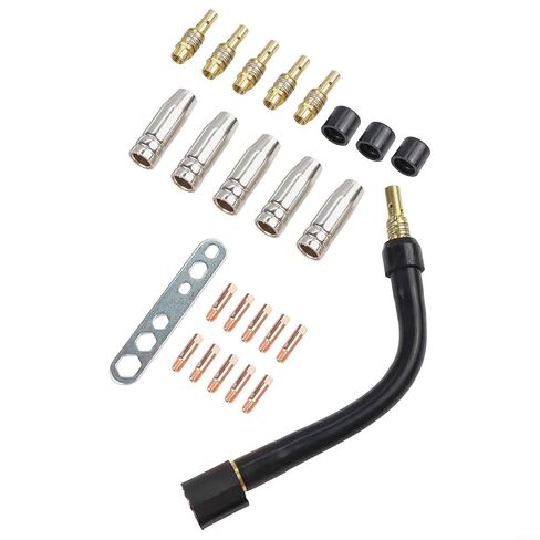 25PCS Complete Welding Accessory Set for 15AK and for MB15 Crafted from Copper for Strong Conductivity and Easy Assembly in Saudi Arabia