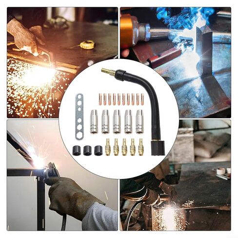 25PCS Complete Welding Accessory Set for 15AK and for MB15 Crafted from Copper for Strong Conductivity and Easy Assembly in Saudi Arabia