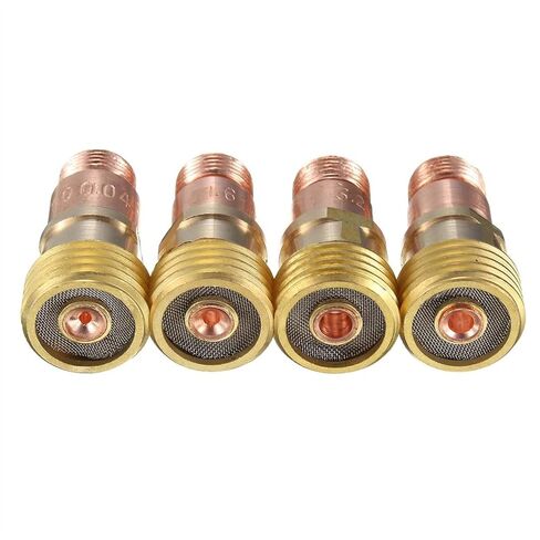 Forgelo Brass Collets Body Stubby Gas Lens Connector with Mesh for Tig WP-17/18/26 Torch Welding Accessories tig Welding Accessories in Saudi Arabia