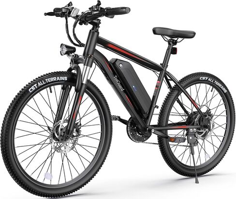 دراجة كهربائية Wooken للبالغين مع محرك ذروة 750 واط، دراجة كهربائية 27.5 بوصة مع بطارية قابلة للإزالة 48 فولت 499 وات في الساعة، دراجة جبلية كهربائية تصل إلى 55 ميلًا، دراجة كهربائية للبالغين 21.6 ميل في الساعة مع شاشة LCD، 21 سرعة in Saudi Arabia