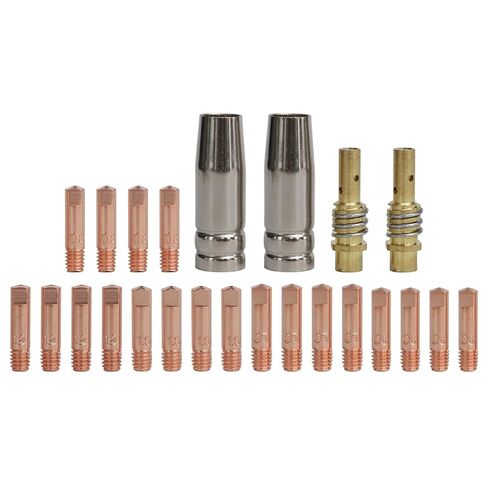 24PCS for 15AK Welding Accessory Kit with Contact Tips Gas Nozzles and Diffusers for MIG Torches in Saudi Arabia