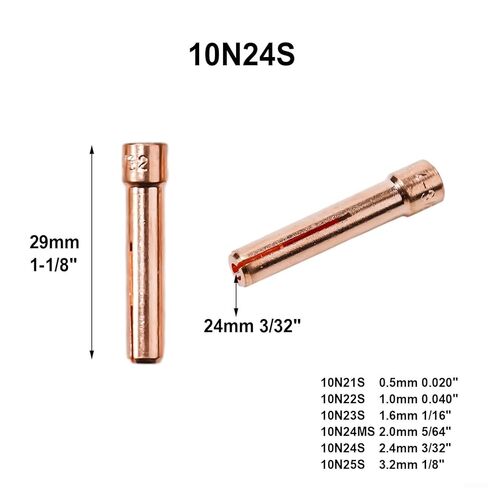 TIG كوليت ومجموعة عدسات الغاز قصيرة 10 قطعة 17GL332 10N24S ملحقات اللحام لـ DB SR WP 17 18 26 المجموعة الأساسية in Saudi Arabia