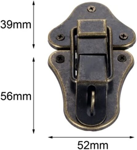 مزلاج قفل قفل العتيقة صندوق الصدر هدية مربع حقيبة حالة أبازيم تبديل غلق بمشبك مزلاج الصيد المشبك in Kuwait