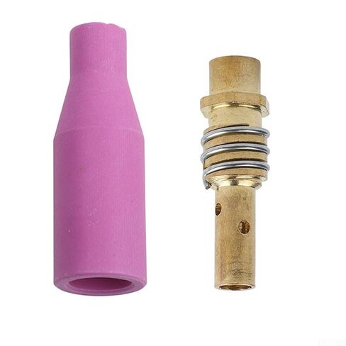 7PCS MIG Welding Contact Tips 0.8mm with Nozzles and Holder for 15AK MB15 Torch for MAG Accessories Kit in Saudi Arabia