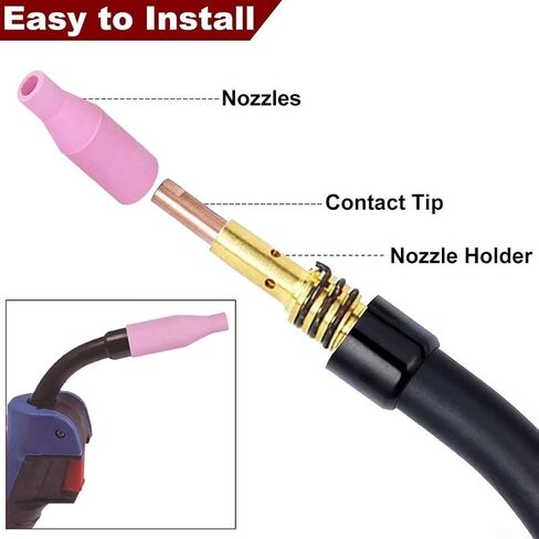 طقم موزع حامل طرف الاتصال لشعلة اللحام MB15 15AK 0.9 مللي متر أطراف نحاسية مع الفوهات والملحقات in Saudi Arabia