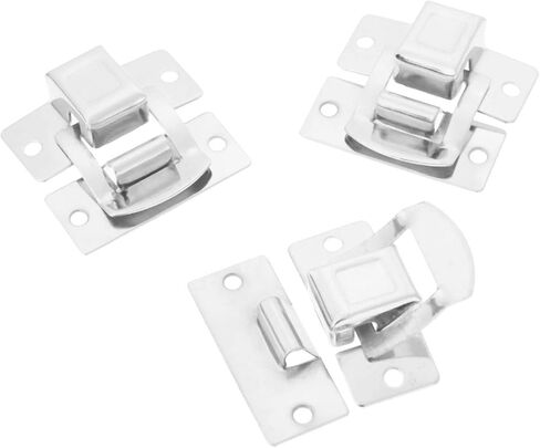 مزلاج قفل حالة فضية تبديل مزلاج غلق بمشبك هوك الحديد المشبك مربع مجوهرات الصدر هدية النبيذ صندوق خشبي حقيبة ديكور in Kuwait