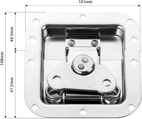 مزلاج قفل أدوات صندوق المعدات صندوق زنبركي محمل بقفل مزلاج مجوف صندوق أدوات خزانة مزلاج قفل تجهيزات الأثاث in Kuwait