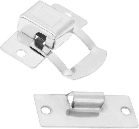 مزلاج قفل حالة فضية تبديل مزلاج غلق بمشبك هوك الحديد المشبك مربع مجوهرات الصدر هدية النبيذ صندوق خشبي حقيبة ديكور in Kuwait