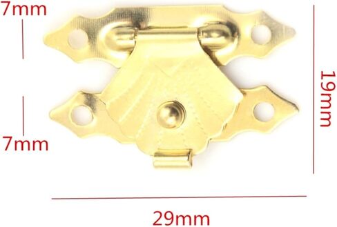 مزلاج اقفال الصناديق الزخرفية غلق بمشبك مزلاج صغير العتيقة صفائح حديد علبة خشبية غلق بمشبك للمنزل Finuture مشبك قفل قفل in Kuwait