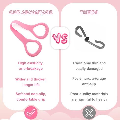 Figure 8 Resistance Bands with Handles, 4-Pack TPE Workout Bands for Women – Arm Back Shoulder Toner, Elastic Exercise Ropes for Home Gym Yoga Pilates Physical Therapy in Kuwait