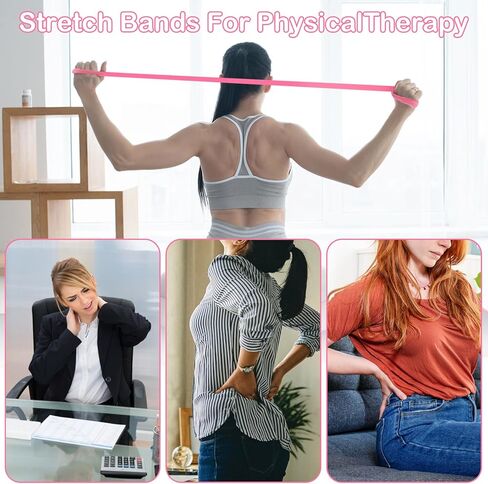 Figure 8 Resistance Bands with Handles, 4-Pack TPE Workout Bands for Women – Arm Back Shoulder Toner, Elastic Exercise Ropes for Home Gym Yoga Pilates Physical Therapy in Kuwait