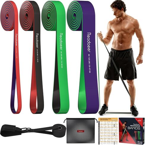 Pull Up Bands, Resistance Bands, Pull Up Assistance Bands Set for Men & Women, Exercise Bands for Working Out, Body Stretching, Physical Therapy, Muscle Training at Home, Gym in Kuwait