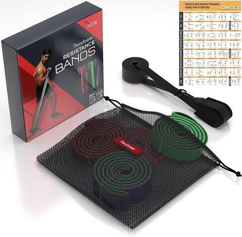 Pull Up Bands, Resistance Bands, Pull Up Assistance Bands Set for Men & Women, Exercise Bands for Working Out, Body Stretching, Physical Therapy, Muscle Training at Home, Gym in Kuwait