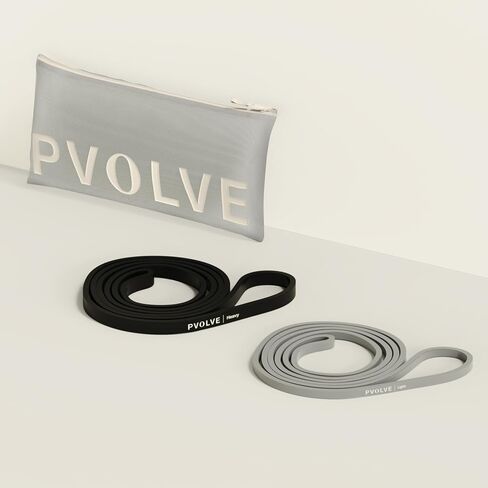Pvolve Body Band Set – Light & Heavy Resistance Bands with Carrying Case, Adds Up to 35 lbs Load, Full-Body Strength & Tone in Kuwait