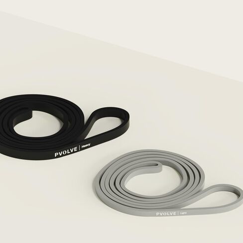 Pvolve Body Band Set – Light & Heavy Resistance Bands with Carrying Case, Adds Up to 35 lbs Load, Full-Body Strength & Tone in Kuwait