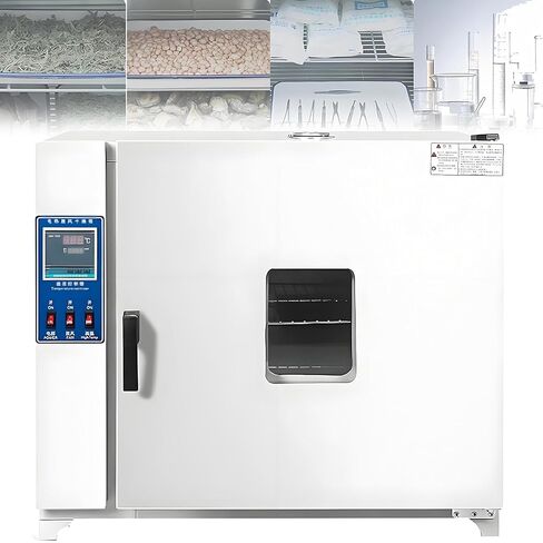 فرن المختبر الرقمي، فرن تجفيف بالهواء القسري بشاشة رقمية، فرن صناعي، سرعة مروحة قابلة للتعديل، للمعالجة والتجفيف، RT+5-280 درجة مئوية، 43 لتر in Kuwait