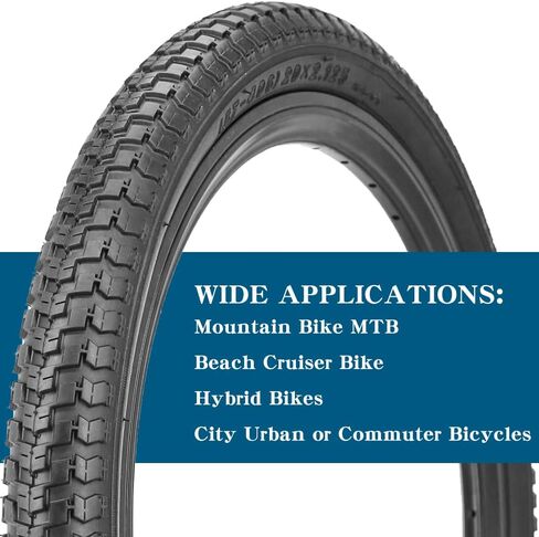 20" Bike Tires 20 x 2.125 inch Folding Bike Tires Fit for 20 X 1.95 20 X 2.10 20 X 2.125 Mountain Bike Beach Cruiser Bike City Urban Kids Bike Bikes in Saudi Arabia