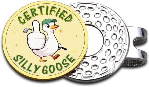 مشبك قبعة كرة جولف مضحك معتمد من Goose - هدايا أساسيات الجولف للرجال والنساء، هدايا مضحكة لعيد الحب للاعبي الجولف، ملحقات الجولف للنساء لمحبي الجولف، أدوات تخزين للأب in Saudi Arabia