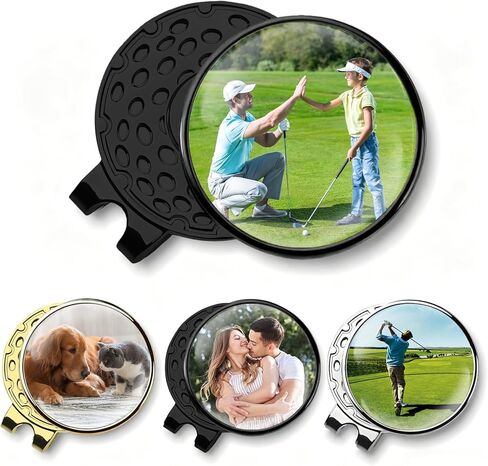 Custom Golf Ball Marker Hat Clip, Personalized 1" Golf Ball Markers with Your Photo Logo or Text, Golf Accessories for Men Women Golfers Corporate Branding Clubs in Saudi Arabia