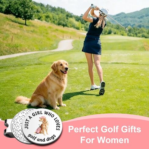 JEWGLO Golden Retriever Golf Accessories for Women Girls Golden Retriever Gifts for Women Girls Golf Gifts for Woman Golfers Birthday Golfs Easter Basket Stuffers Dog Mom Mothers Day for Dog Lovers in Saudi Arabia
