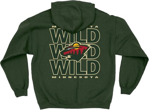 Blue 84 NHL Officially Licensed Hooded Sweatshirt Front/Back Curl Team Color in Saudi Arabia