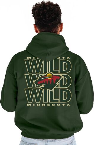Blue 84 NHL Officially Licensed Hooded Sweatshirt Front/Back Curl Team Color in Saudi Arabia