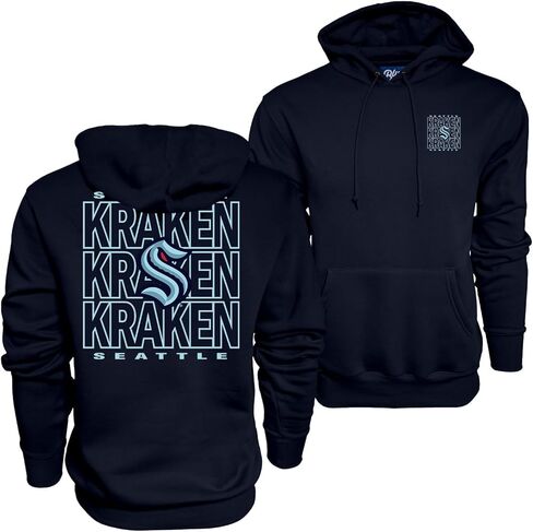 Blue 84 NHL Officially Licensed Hooded Sweatshirt Front/Back Curl Team Color in Saudi Arabia
