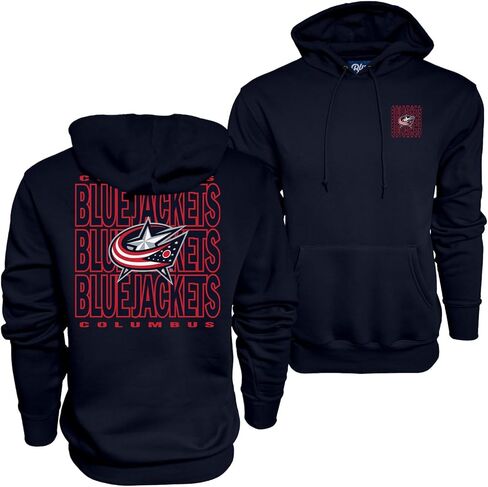 Blue 84 NHL Officially Licensed Hooded Sweatshirt Front/Back Curl Team Color in Saudi Arabia