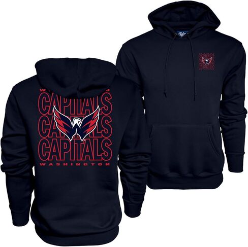 Blue 84 NHL Officially Licensed Hooded Sweatshirt Front/Back Curl Team Color in Saudi Arabia