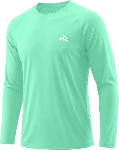 قمصان رجالية للوقاية من الطفح الجلدي بعامل حماية من الأشعة فوق البنفسجية 50+، أكمام طويلة للحماية من أشعة الشمس فوق البنفسجية، خفيفة الوزن، باردة وجافة، مناسبة لصيد الأسماك والمشي لمسافات طويلة in Kuwait