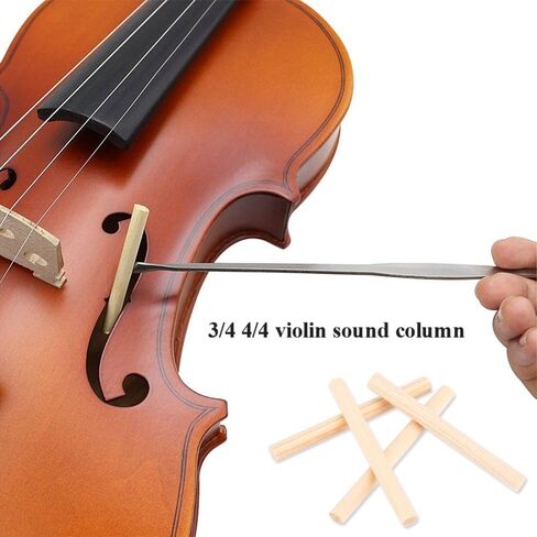 10Pcs Spruce Violin Sound Posts - Violin Column Spruce Sound-post Spruce Musical Instrument Accessories for 3/4 & 4/4 Violins in Saudi Arabia