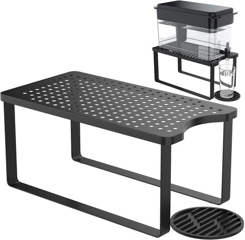 Water Filter Dispenser Stand with Drip Tray - 7.9''W x 14.9''D x 7''H, Metal Stand Designed for Brita Filter, Compatible with Zero Water, PUR, Waterdrop etc. in Kuwait