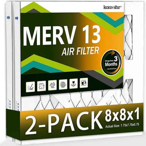 12x12x1 Air Filter MERV 13 (4-Pack), HVAC/Furnace AC Filter Replacement, Dust Defense–Comparable with MPR 1500-1900 & FPR 10 (Actual 11.75x11.75x0.75) in Saudi Arabia