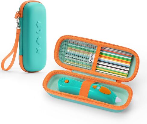 حافظة أقلام SQERO ثلاثية الأبعاد لـ 3Doodler Start+ مجموعة أقلام ثلاثية الأبعاد أساسية للأطفال، حقيبة إعادة تعبئة أقلام تخزين واقية ضد الصدمات أثناء السفر، هدايا لطيفة للأولاد والبنات (حقيبة فقط) in Kuwait