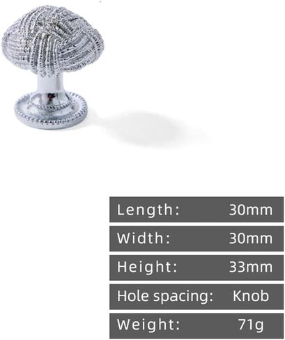 Cream Style Solid Brass Cabinet Pull Handle Furniture Hardware Drawer Silver 1Pcs(9-L-30mm) in Saudi Arabia
