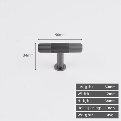 Solid Brass Cabinet Wardrobe Door Drawer Handle Gunmetal Gold Antique 500nn Pull 1Pcs(8828-T-Gunmetal) in Saudi Arabia