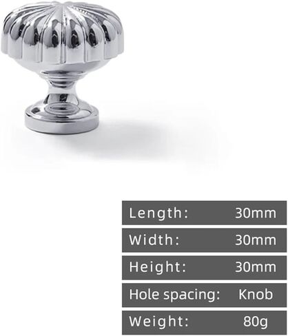 Cream Style Solid Brass Cabinet Pull Handle Furniture Hardware Drawer Silver 1Pcs(11-L-30mm) in Saudi Arabia