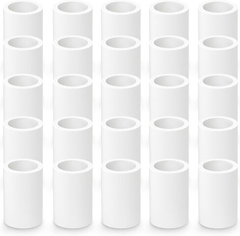 GASHER 25 قطعة تركيب الأنابيب البلاستيكية 1/2" PVC اقتران الأثاث الصف الأنابيب المقبس تركيبات، للمنزل أو الصناعية in Kuwait