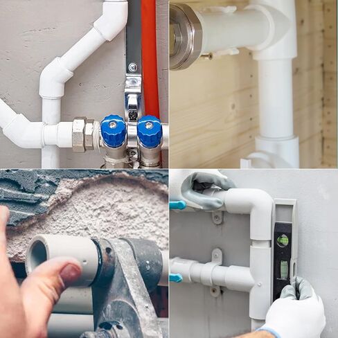 GASHER 25 قطعة تركيب الأنابيب البلاستيكية 1/2" PVC اقتران الأثاث الصف الأنابيب المقبس تركيبات، للمنزل أو الصناعية in Kuwait